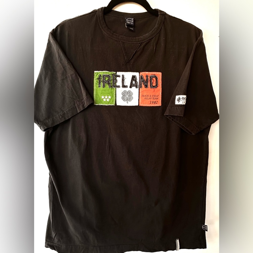 Blue Marlin - Specialty Cotton T-Shirt - “Ireland Embroidered Flag” X-Large